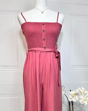 Load image into Gallery viewer, Bianca Terra Pink, Olive, Denim Blue Kiwi Woven Solid Jumpsuit