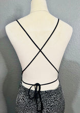 Load image into Gallery viewer, Savannah Silver Front Cut Out Spaghetti Strap Dress