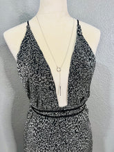 Load image into Gallery viewer, Savannah Silver Front Cut Out Spaghetti Strap Dress