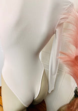 Load image into Gallery viewer, Brenda White Front Keyhole long Sleeve Bodysuit