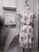 Load image into Gallery viewer, *CLEARANCE* Kayla White Floral Short Flowy Dress