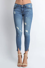 Load image into Gallery viewer, Desiree Low Rise Hem Detail Ankle Skinny