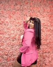 Load image into Gallery viewer, Karime Pink or Lime Green Double Breasted Long Sleeve Blazer