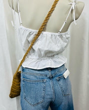 Load image into Gallery viewer, Talia Lilac or White Eyelet Crop Top