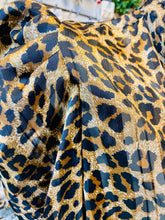 Load image into Gallery viewer, Leonella Leopard Print Long Sleeve Self Tie Blouse