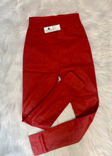Load image into Gallery viewer, Clarissa Red Faux Leather Skinny Pants