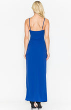 Load image into Gallery viewer, Royal Belinda spaghetti strap v neck long bodycon dress