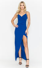 Load image into Gallery viewer, Royal Belinda spaghetti strap v neck long bodycon dress