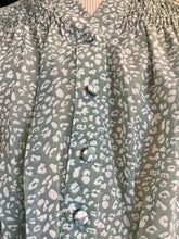 Load image into Gallery viewer, Wendy Pistachio Long Sleeve Smocked Sheer Dress