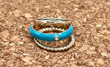 Load image into Gallery viewer, Turquoise, Orange or White Fashion Jewelry Ring Set of Three