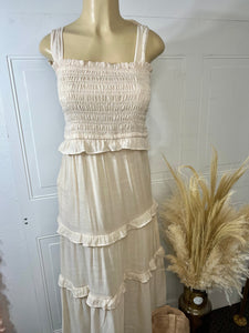 Aracely Pleated Smocked Dress
