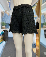 Load image into Gallery viewer, Irinna Beach Crochet Style Ivory or Black Short