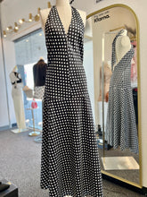 Load image into Gallery viewer, Heather Black polka Dot Stretchy Flowy Dress