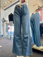 Load image into Gallery viewer, Peggy Wide Leg Draw String Jeans
