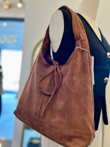 Tania Suede Medium Shoulder Bag