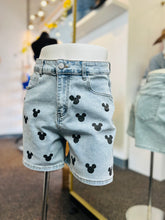 Load image into Gallery viewer, Minnie Light Washed Denim Shorts