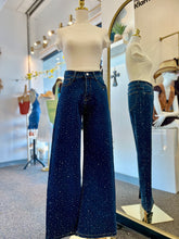 Load image into Gallery viewer, Bianca Sparkly sequence Denim Straight Jeans