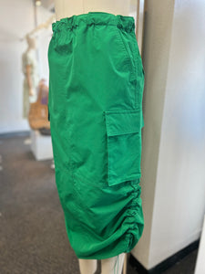 CLEARANCE Gina's Green or Violet Long Parachute Skirt