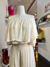 Load image into Gallery viewer, Heather Pearl or Mocha Flowy Off The Shoulder Set