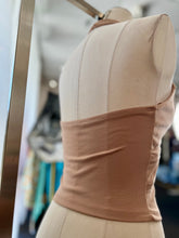 Load image into Gallery viewer, Ana White or Beige Elastic Halter O-Ring Top