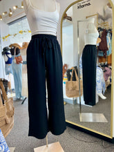 Load image into Gallery viewer, Melanie Black or Bone Stretchy Wide Leg Trousers
