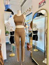 Load image into Gallery viewer, Raven Black, Lilac or Mocha 2 Piece Crop Top Pant Set