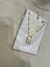 Load image into Gallery viewer, Farah Gold Tone Initial Lock Necklace