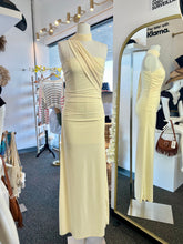 Load image into Gallery viewer, Bethany Butter Yellow or Black Maxi Dress Scarf Included