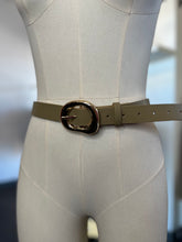 Load image into Gallery viewer, Zoe Olive/Gold Leather Belt