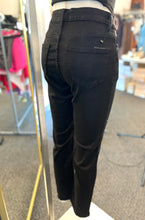 Load image into Gallery viewer, Larissa Black Stretchy Straight Leg Medium Wash Jeans