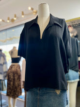 Load image into Gallery viewer, Samantha Collared V-Neck oversized Top