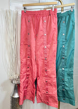 Load image into Gallery viewer, Miranda Coral or Seafoam High Rise Wide Leg Fit Cargo Pants