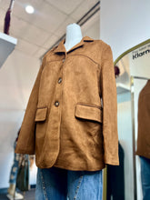 Load image into Gallery viewer, Camila Camel Suede Blazer Button Up