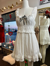Load image into Gallery viewer, Mila Eyelet White babydoll Dress