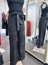 Load image into Gallery viewer, Yomira Charcoal Grey Palazzo Pants w/ Self Tie Belt