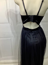 Load image into Gallery viewer, Connie Pink and Black Long Corset Dress