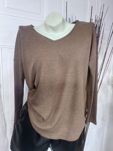 Tasha Thermal V Neck Pullover