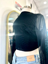 Load image into Gallery viewer, Giselle Misty Black or Shimmery Sheer Bolero