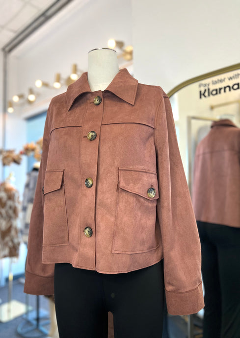 Wendy Light Brown Suede Jacket