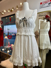 Load image into Gallery viewer, Mila Eyelet White babydoll Dress