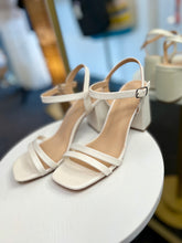 Load image into Gallery viewer, Xaviera Open Front White Chunky Heels