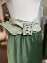 Load image into Gallery viewer, Cristy Sage Pu Leather Belt w/ Square Buckle