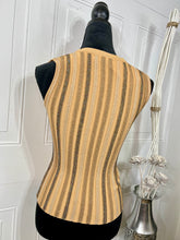 Load image into Gallery viewer, Ginna Black or Tan Gulianna Ribbed Sweater Tank