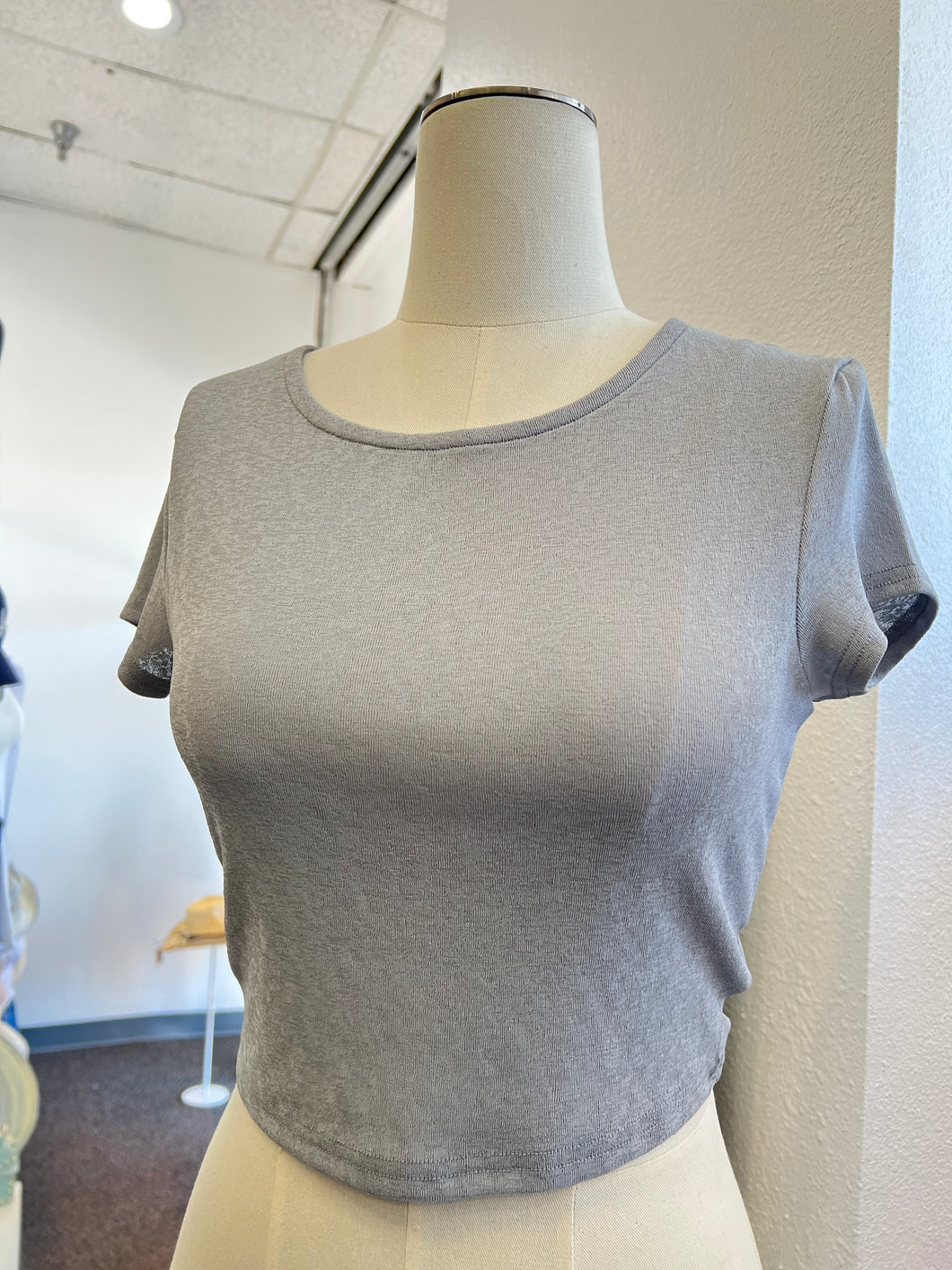 Abby White, Black or Silver Baby Tee