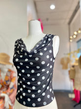 Load image into Gallery viewer, Pamela Polka Dots Mesh Top