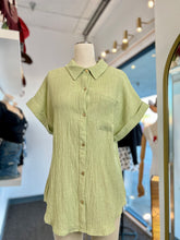 Load image into Gallery viewer, Breland Short Sleeve Button Up Blouse