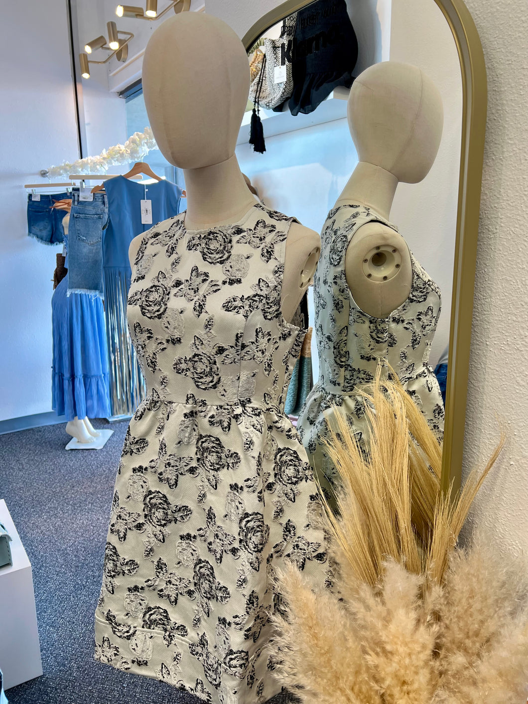 Sienna Navy Blue or White Floral Short Night Dress