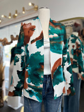 Load image into Gallery viewer, Korina Multicolor Floral Open Up Long Blazer
