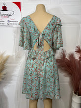 Load image into Gallery viewer, Paloma Mint Plus Floral Long Sleeve Dress