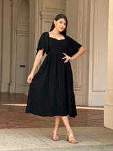 Load image into Gallery viewer, Starlene Back Bow Flutter Sleeve Dress